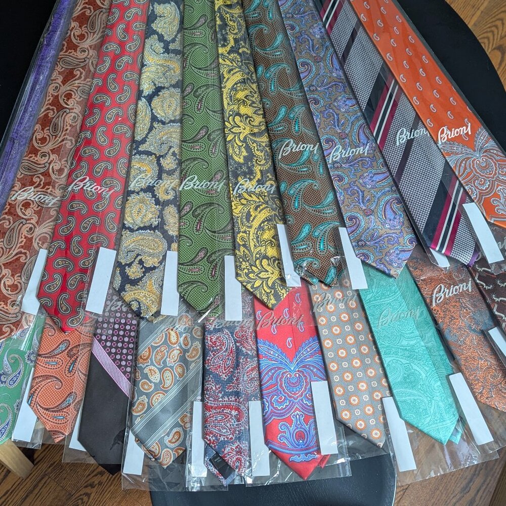 Catered Brioni Silk Tie Bundle #4